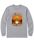 Sun-Powered, Coffee-Assisted Long Sleeve Shirt - Sport Grey