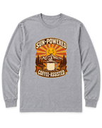 Sun-Powered, Coffee-Assisted Long Sleeve Shirt - Sport Grey