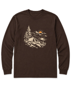 Summit Sunrise Long Sleeve Shirt - Dark Chocolate