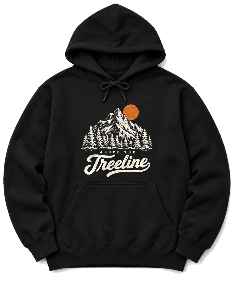 Above the Treeline Hoodie - Black