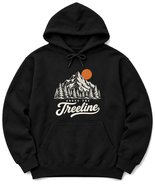 Above the Treeline Hoodie - Black