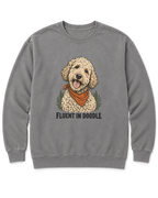 Fluent in Doodle Sweatshirt - Grey