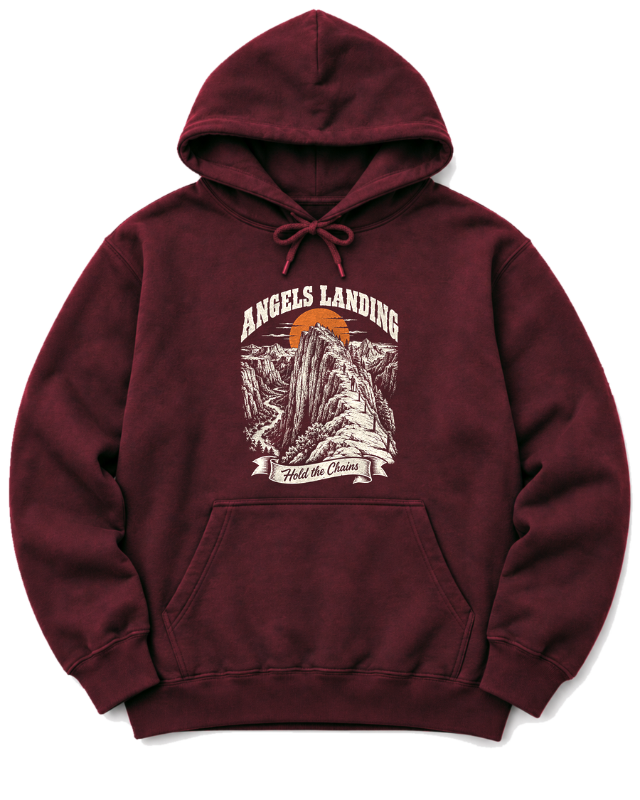 Angels Landing Hoodie - Maroon