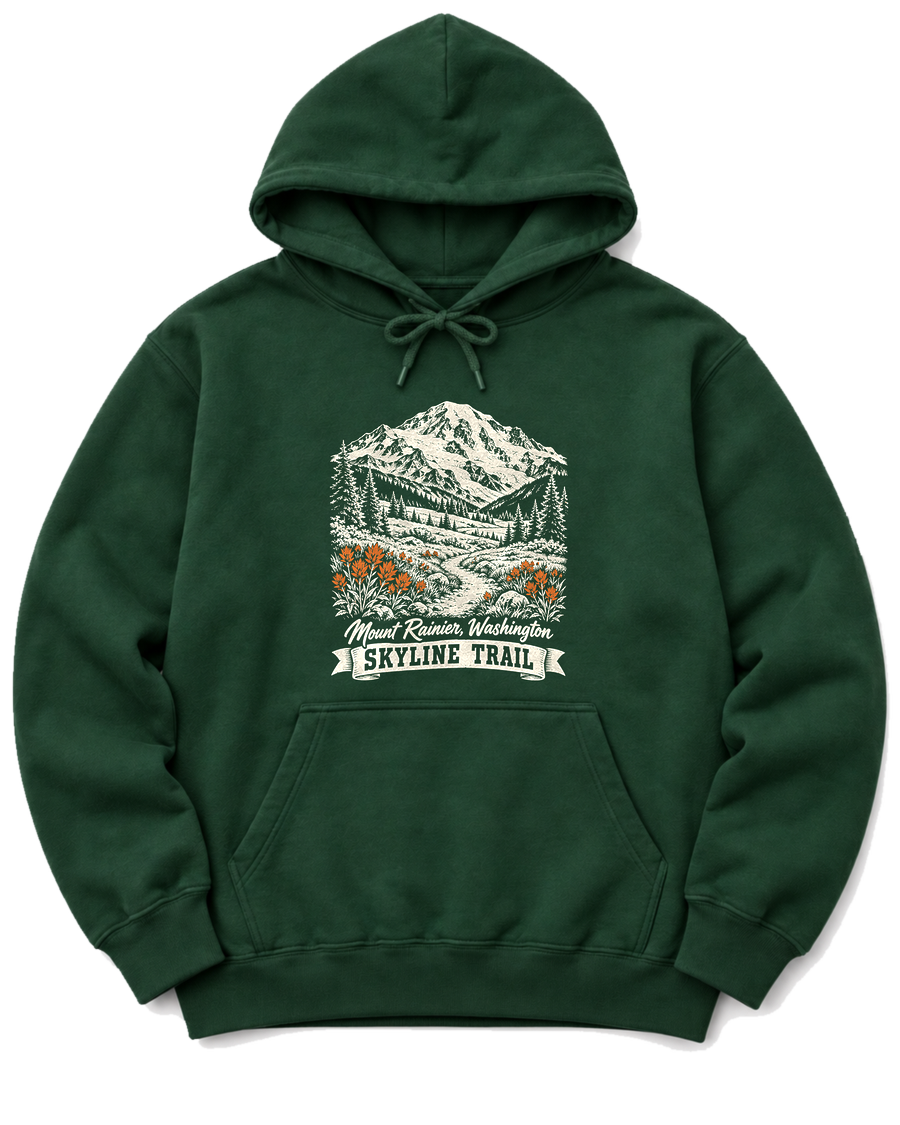 Skyline Trail Hoodie - Forest Green