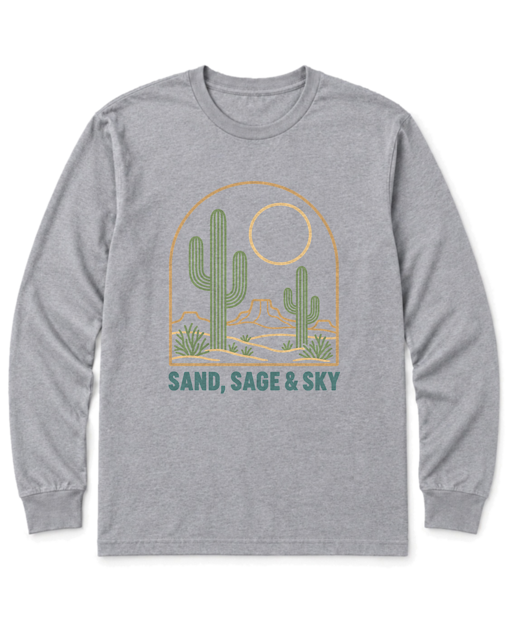 Sand, Sage & Sky Long Sleeve Shirt - Sport Grey