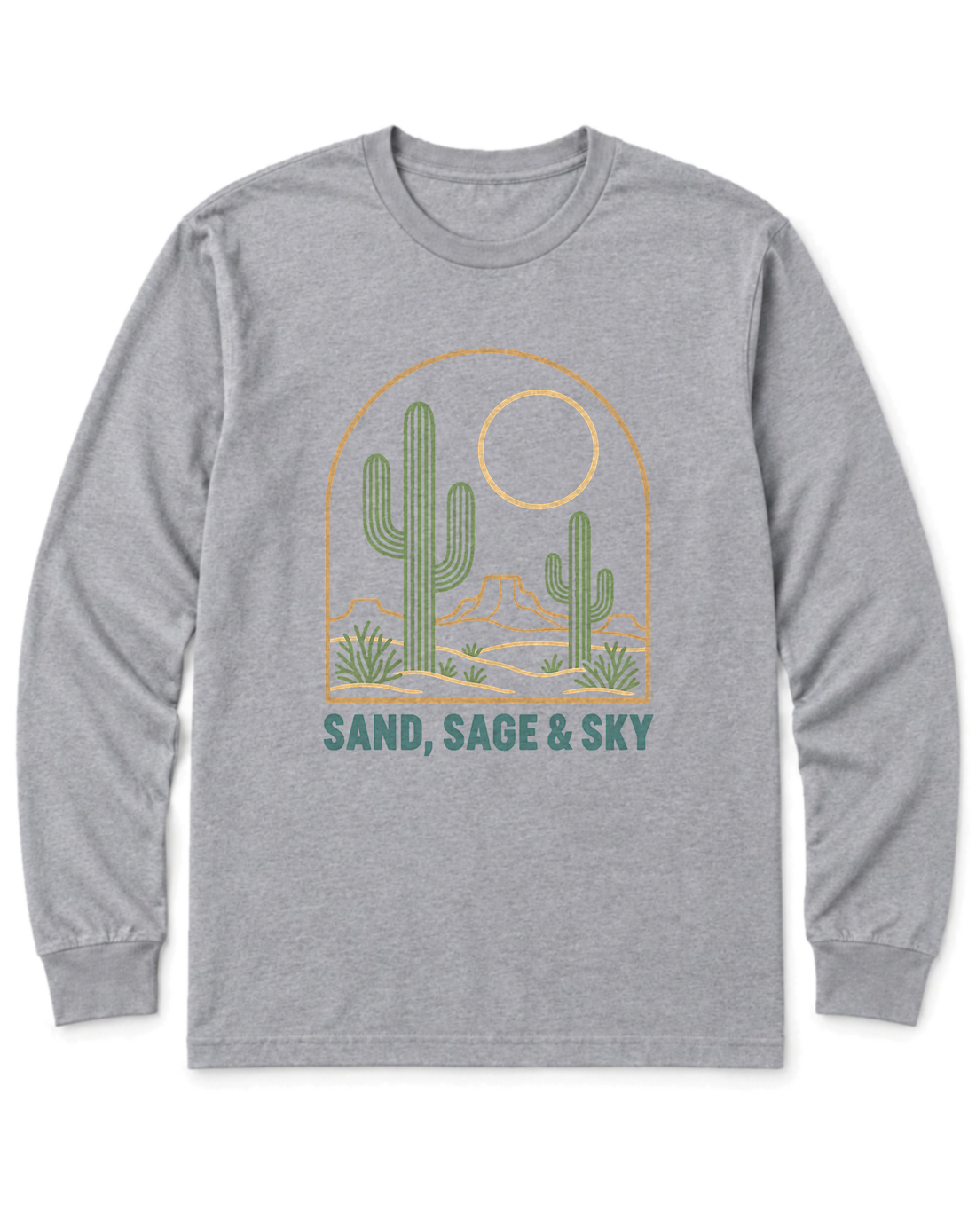 Sand, Sage & Sky Long Sleeve Shirt - Sport Grey