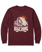 Half Dome Long Sleeve Shirt - Maroon