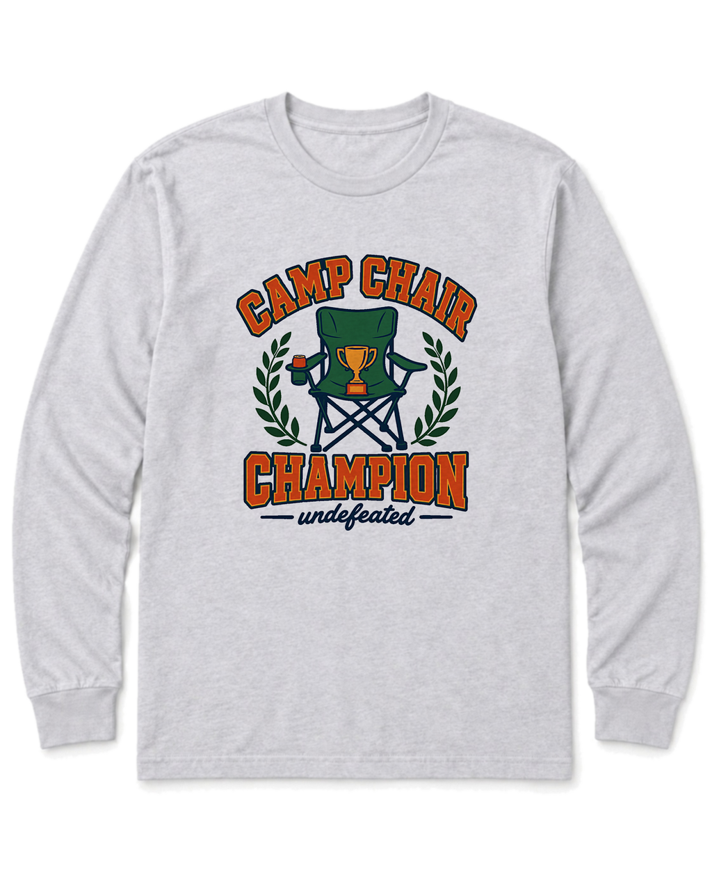 Camp Chair Champion Long Sleeve Shirt - Ash