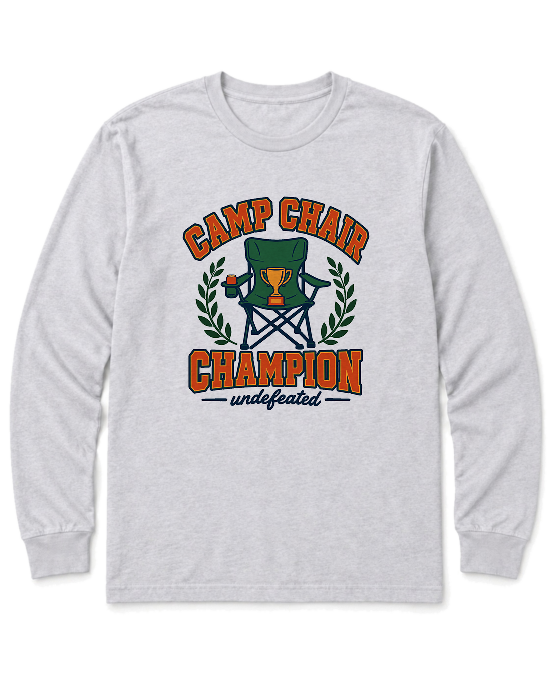 Camp Chair Champion Long Sleeve Shirt - Ash
