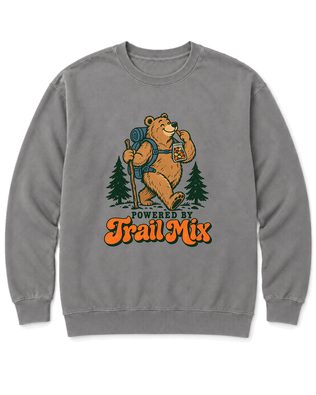 Powered by Trail Mix Sweatshirt - Grey