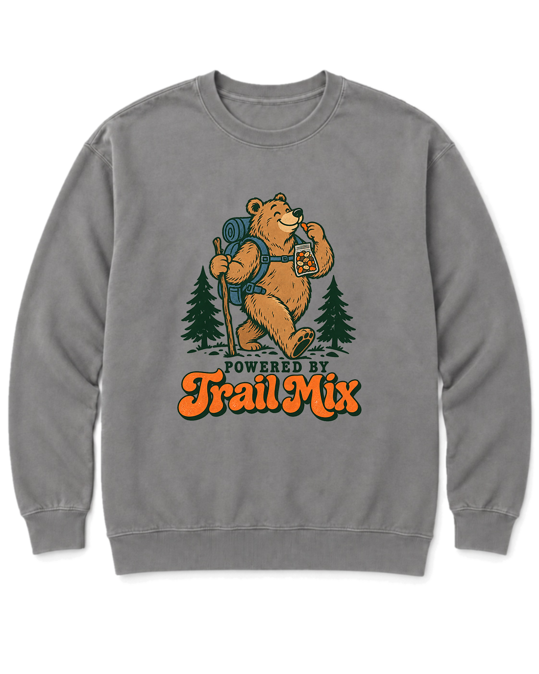 Powered by Trail Mix Sweatshirt - Grey