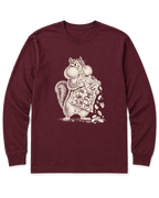 Trail Mix Bandit Long Sleeve Shirt - Maroon