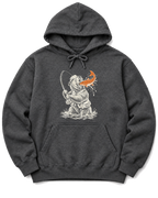 Gone Fishing Grizzly Hoodie - Dark Heather