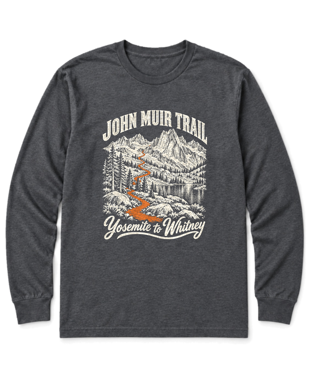 John Muir Trail Long Sleeve Shirt - Dark Heather