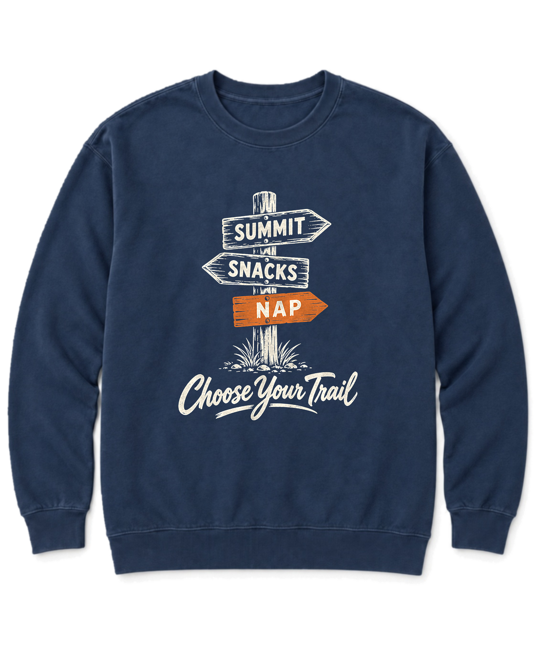 Choose Your Trail Sweatshirt - True Navy