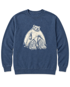 Bear in a Tiny Tent Sweatshirt - Denim
