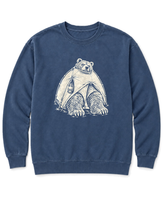 Bear in a Tiny Tent Sweatshirt