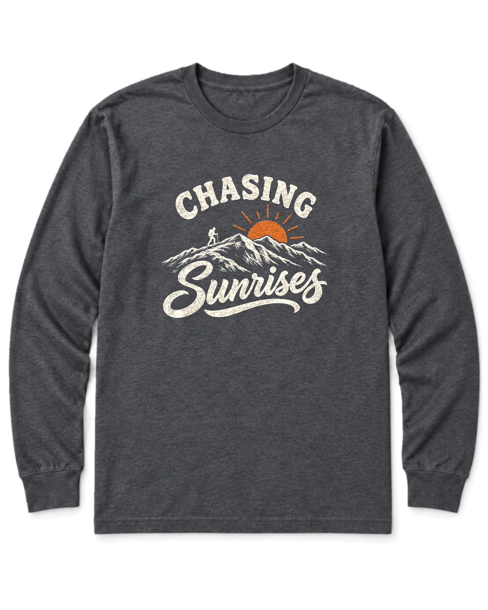 Chasing Sunrises Long Sleeve Shirt - Dark Heather