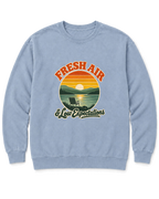 Fresh Air & Low Expectations Sweatshirt - Chambray