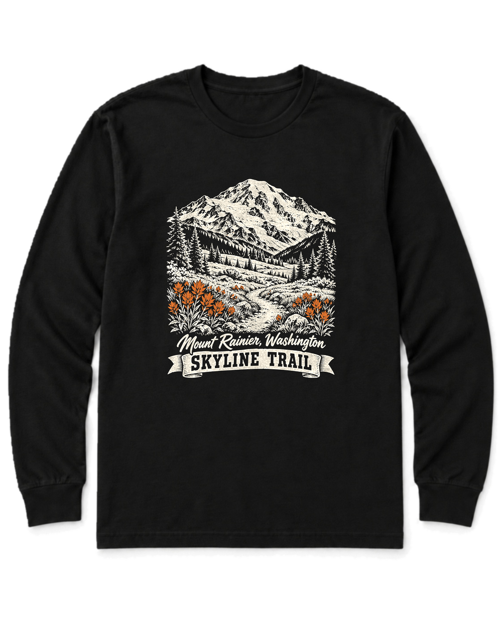 Skyline Trail Long Sleeve Shirt - Black