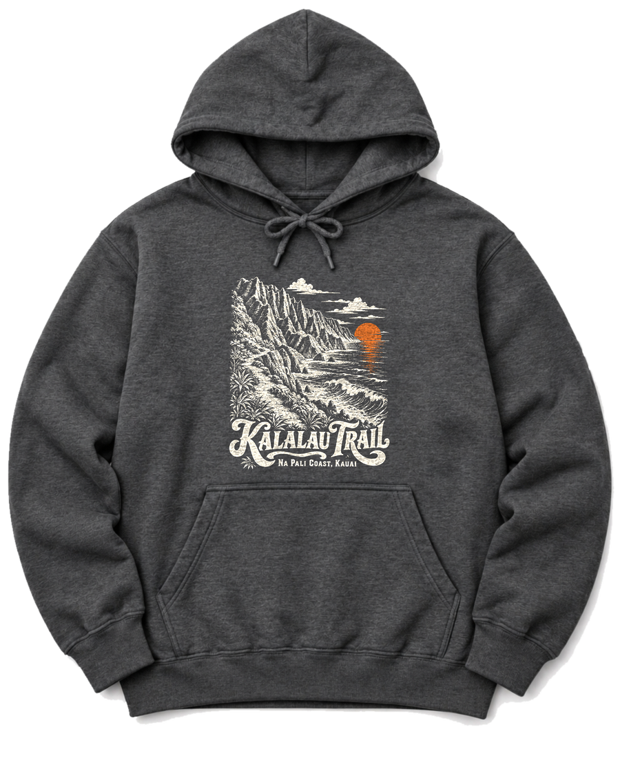 Kalalau Trail Hoodie - Dark Heather