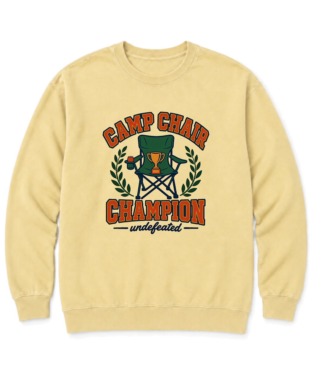 Camp Chair Champion Sweatshirt - Butter