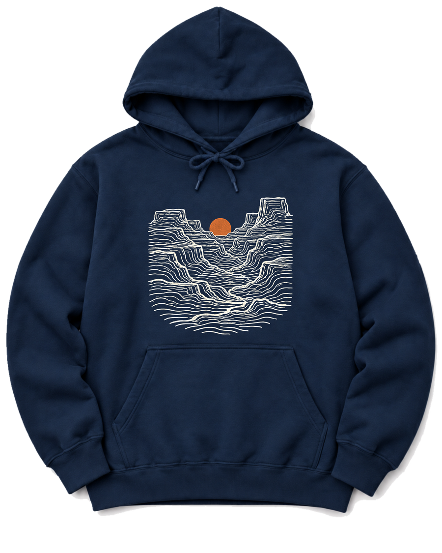 Canyon Sunset Hoodie - Navy