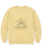 Mostly Here for the View Sweatshirt - Butter