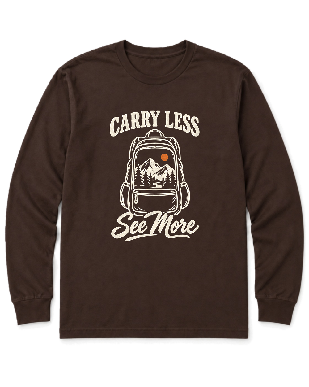 Carry Less, See More Long Sleeve Shirt - Dark Chocolate