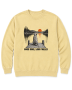 Good Dogs, Long Walks Sweatshirt - Butter