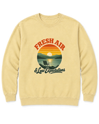 Fresh Air & Low Expectations Sweatshirt - Butter