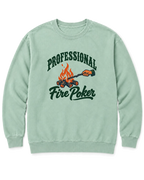 Professional Fire Poker Sweatshirt - Chalky Mint