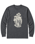 Mama Bear Hike Long Sleeve Shirt - Dark Heather