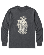 Mama Bear Hike Long Sleeve Shirt - Dark Heather
