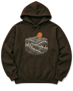 Pine Ridge Moon Hoodie - Dark Chocolate