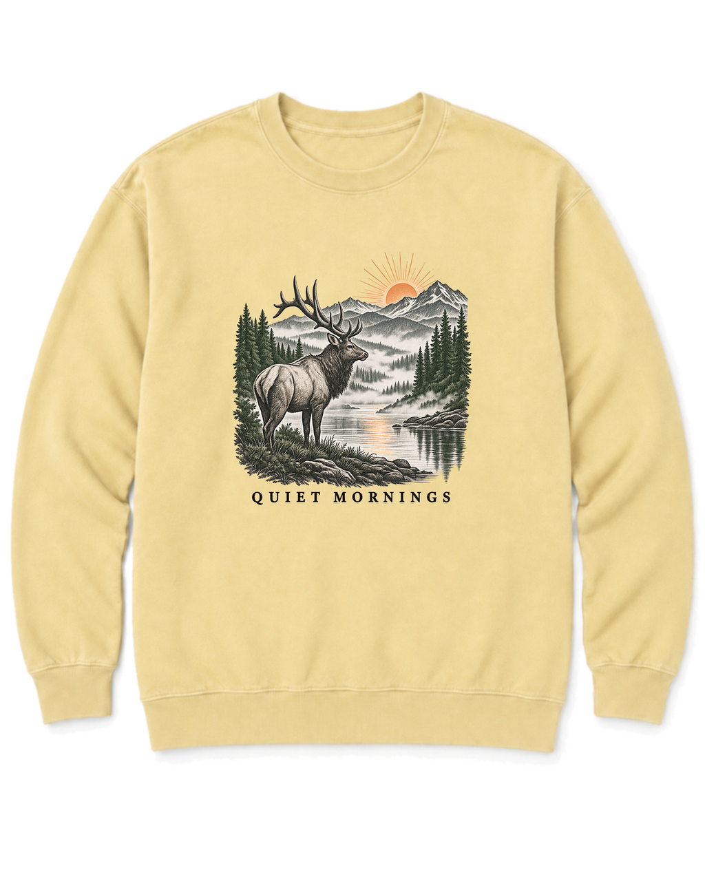 Quiet Mornings Sweatshirt - Butter