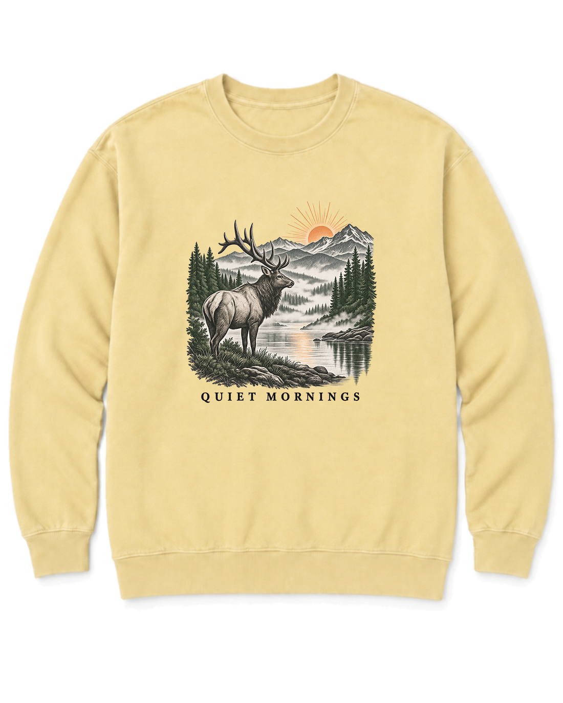 Quiet Mornings Sweatshirt - Butter