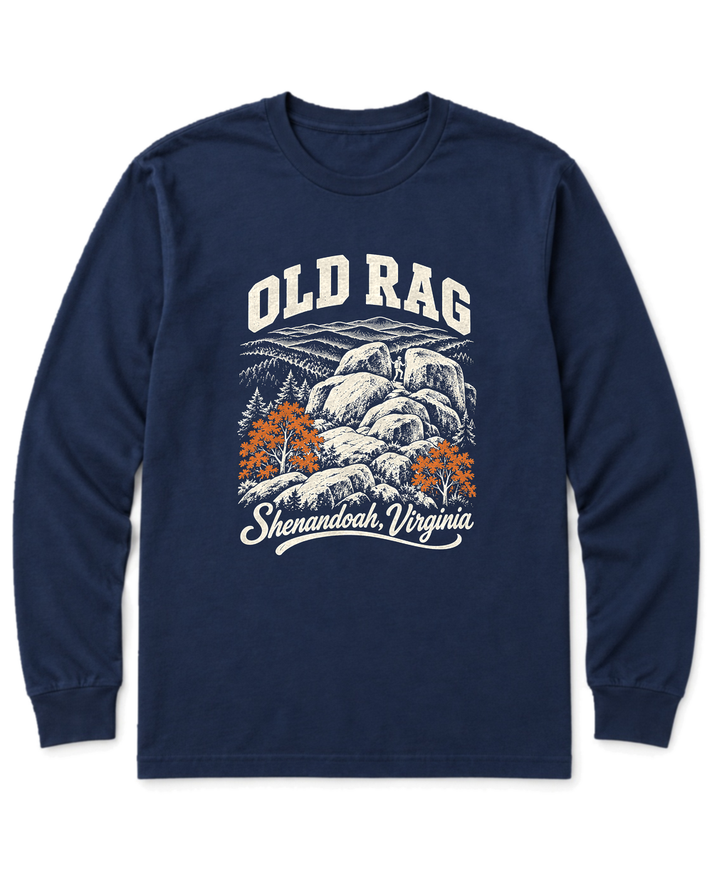 Old Rag Long Sleeve Shirt - Navy