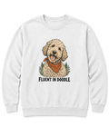 Fluent in Doodle Sweatshirt - White