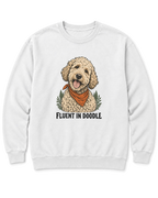Fluent in Doodle Sweatshirt - White