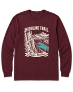Highline Trail Long Sleeve Shirt - Maroon