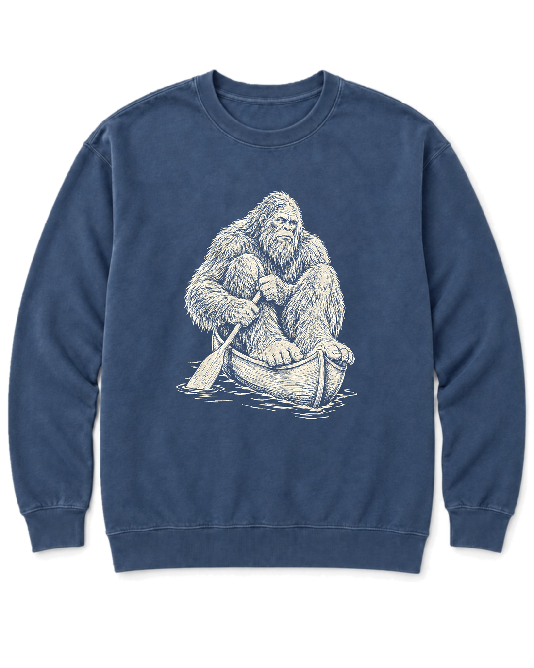 Bigfoot Canoe Sweatshirt - Denim