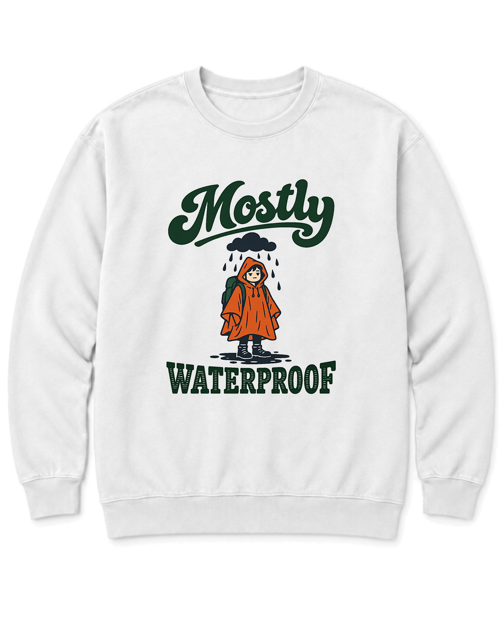Mostly Waterproof Sweatshirt - White