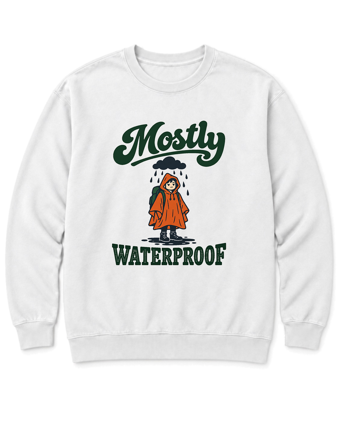 Mostly Waterproof Sweatshirt - White