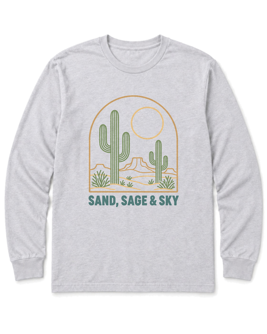 Sand, Sage & Sky Long Sleeve Shirt - Ash