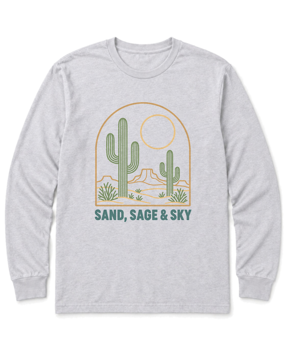 Sand, Sage & Sky Long Sleeve Shirt - Ash
