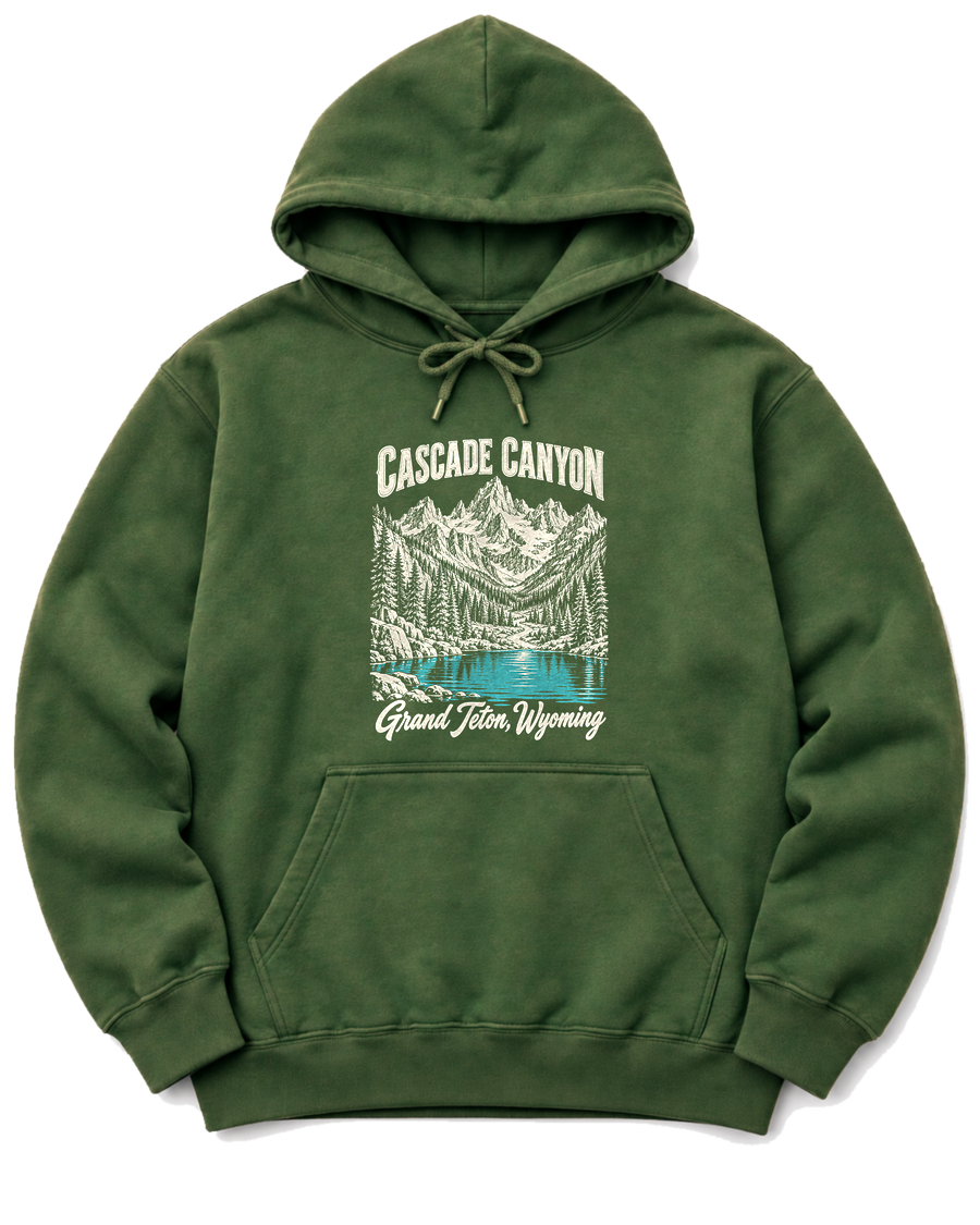 Cascade Canyon Hoodie - Military Green