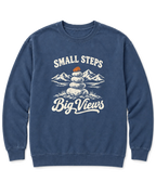 Small Steps, Big Views Sweatshirt - Denim