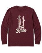 Follow the Blaze Long Sleeve Shirt - Maroon