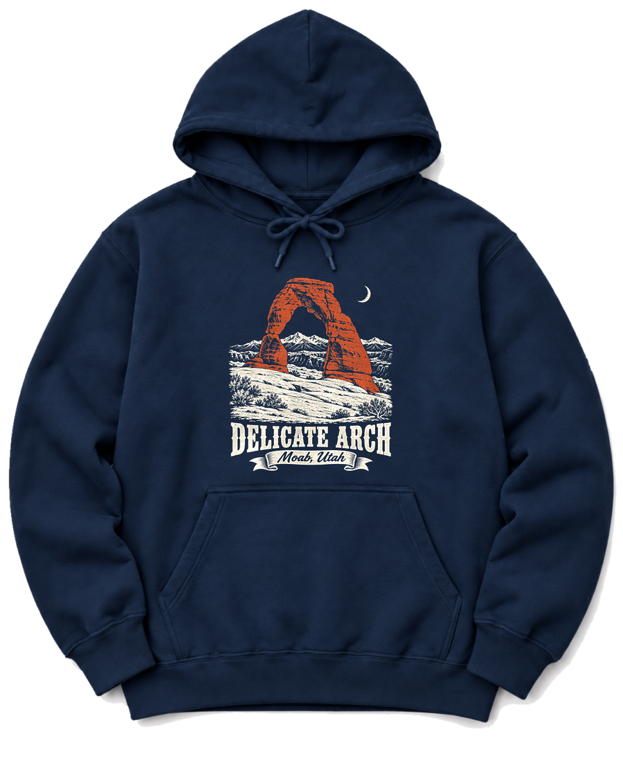 Delicate Arch Hoodie - Navy